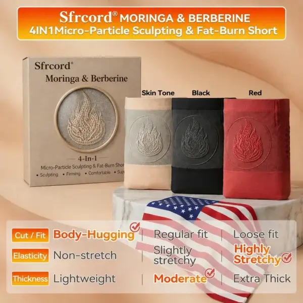 𝐒𝐟𝐫𝐜𝐨𝐫𝐝® 🇺🇸𝟐𝟎𝟐𝟔 𝐌𝐨𝐫𝐢𝐧𝐠𝐚 & 𝐁𝐞𝐫𝐛𝐞𝐫𝐢𝐧𝐞 𝟒-𝐈𝐧-𝟏 𝐌𝐢𝐜𝐫𝐨-𝐏𝐚𝐫𝐭𝐢𝐜𝐥𝐞 𝐒𝐜𝐮𝐥𝐩𝐭𝐢𝐧𝐠 & 𝐅𝐚𝐭-𝐁𝐮𝐫𝐧 𝐒𝐡𝐨𝐫𝐭𝐬