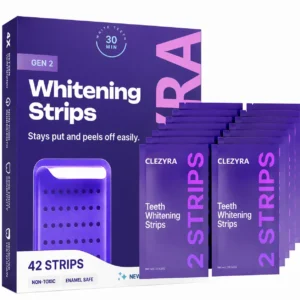 CLEZYRA Purple Teeth Whitening Strips