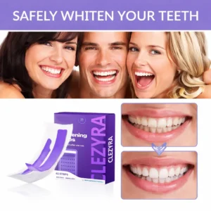 CLEZYRA Purple Teeth Whitening Strips