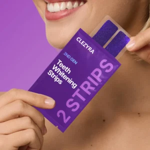 CLEZYRA Purple Teeth Whitening Strips