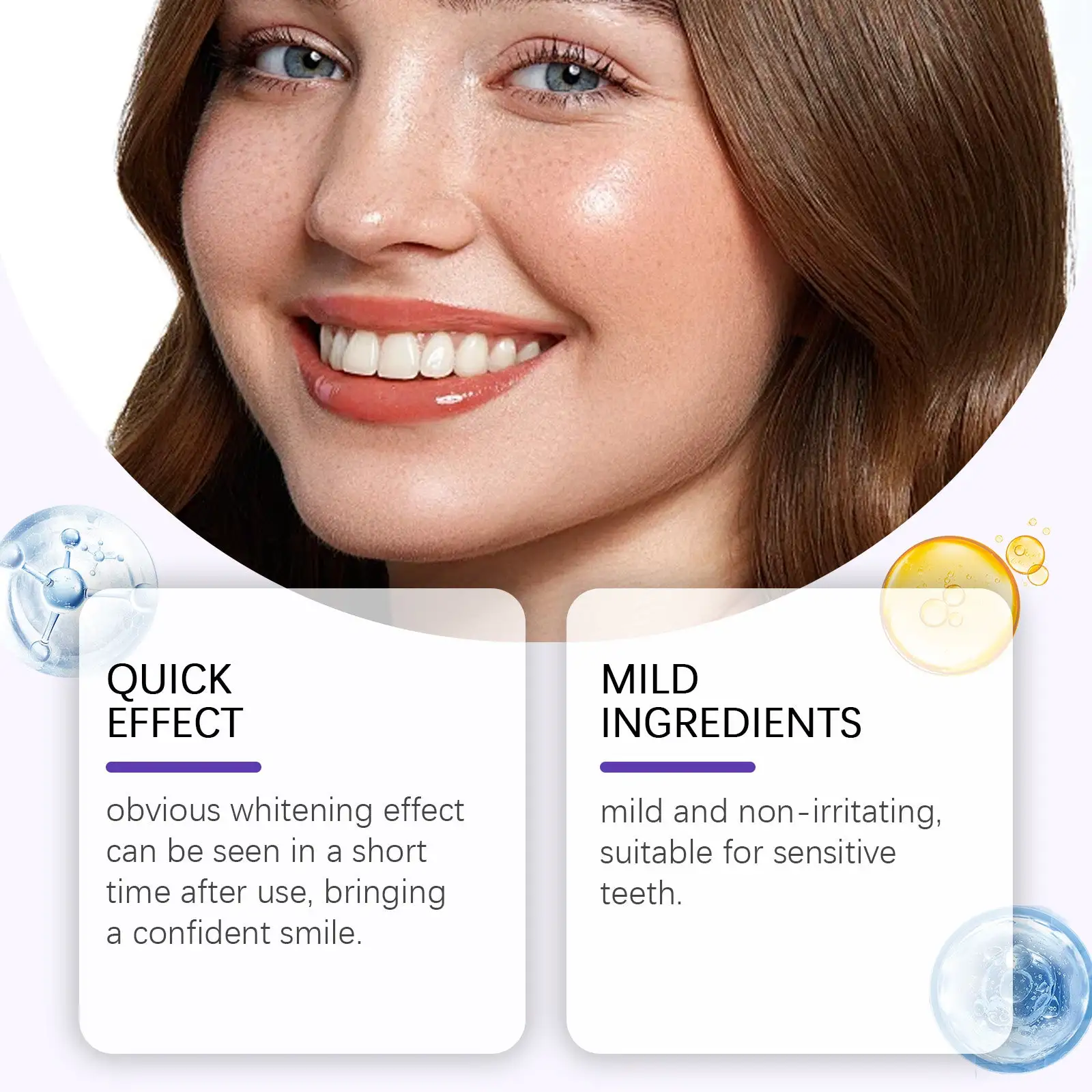 CLEZYRA Purple Teeth Whitening Strips