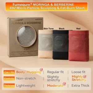Fumequre® 2026 NEW RELEASE Moringa & Berberine 4‑In‑1 Micro‑Particle Sculpting & Fat‑Burn Shorts