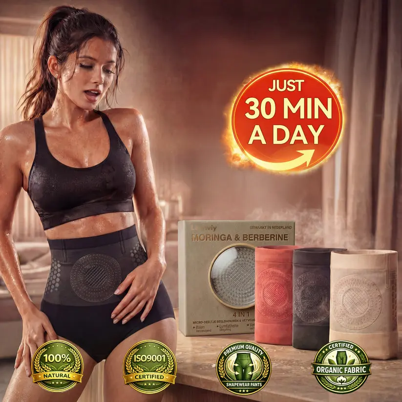 Leanviy® 2026 NEW RELEASE Moringa & Berberine 4-In-1 Micro-Particle Sculpting & Fat-Burn Shorts