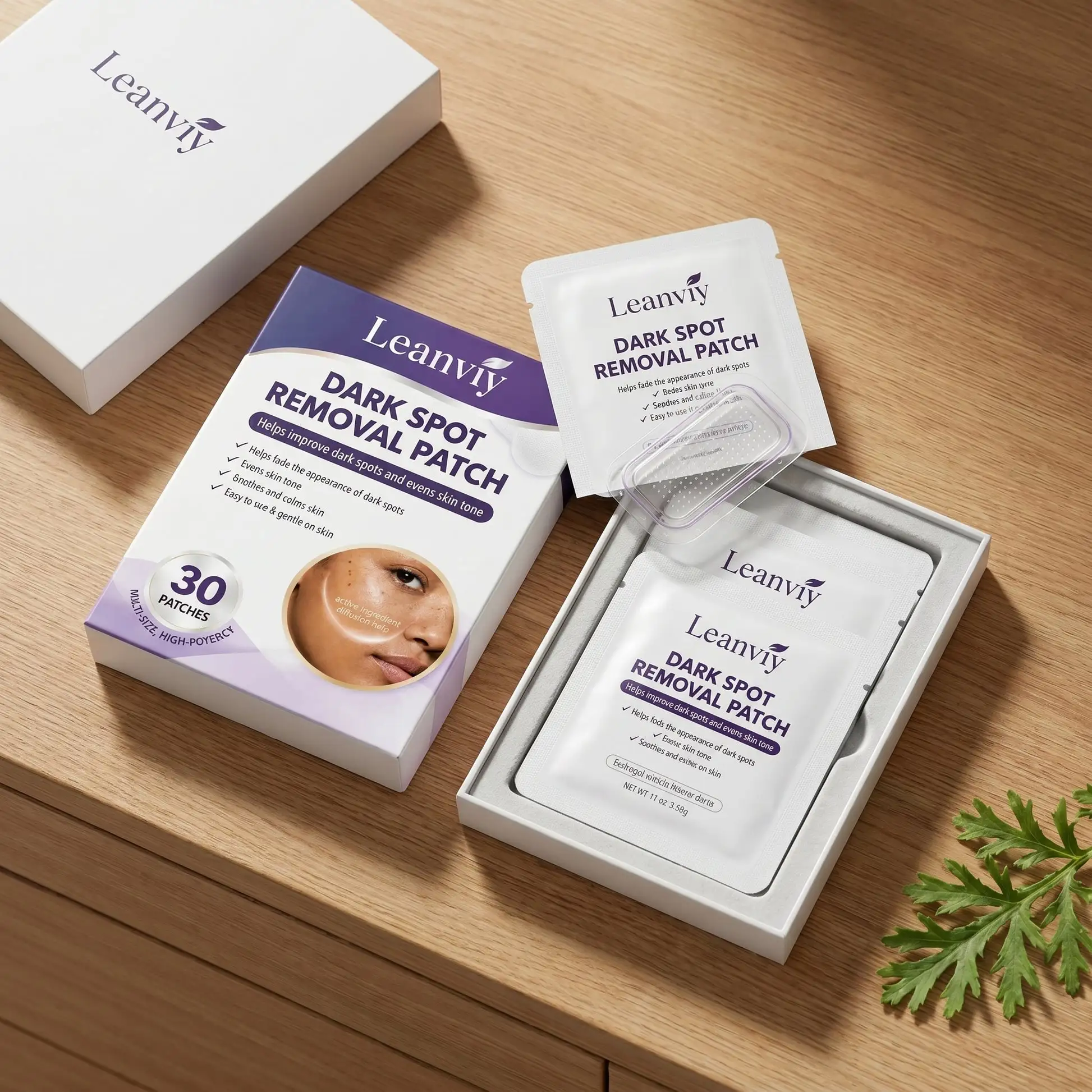 Leanviy Dark Spot Removal Patch|Nano Microneedle Technology · Visible Results in 7 Days