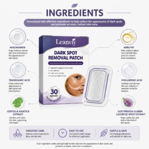 Leanviy Dark Spot Removal Patch|Nano Microneedle Technology · Visible Results in 7 Days