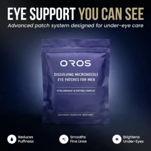 Oros Dissolving Microneedle Eye Patches for Men