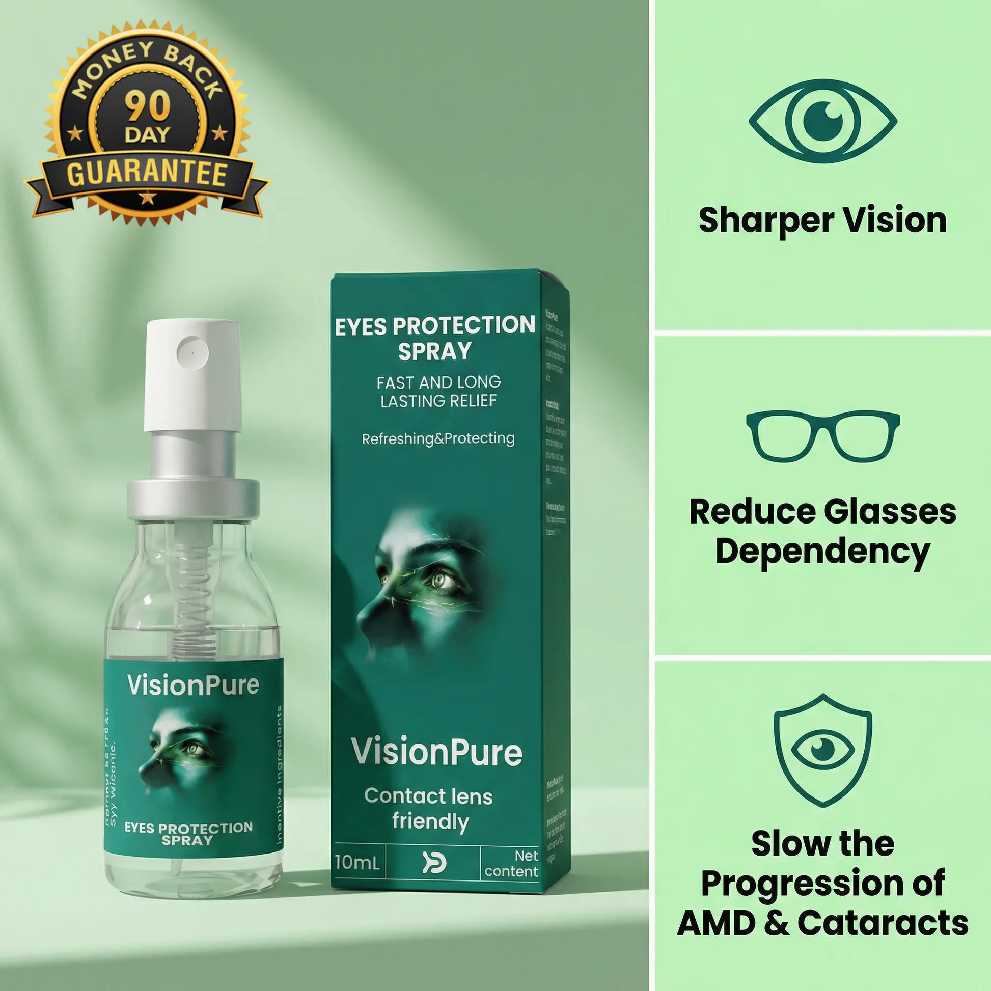 VisionPure Lutein Eye Spray | Daily Eye Wellness