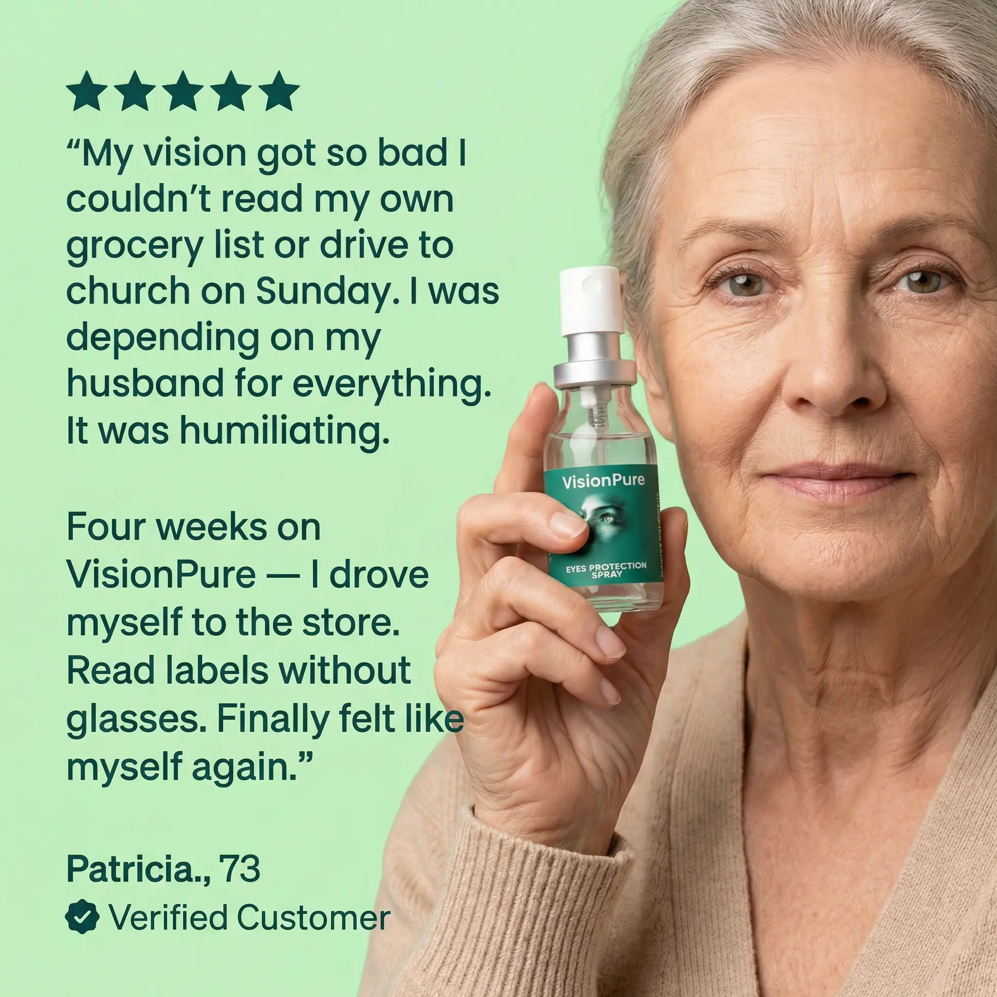 VisionPure Lutein Eye Spray | Daily Eye Wellness